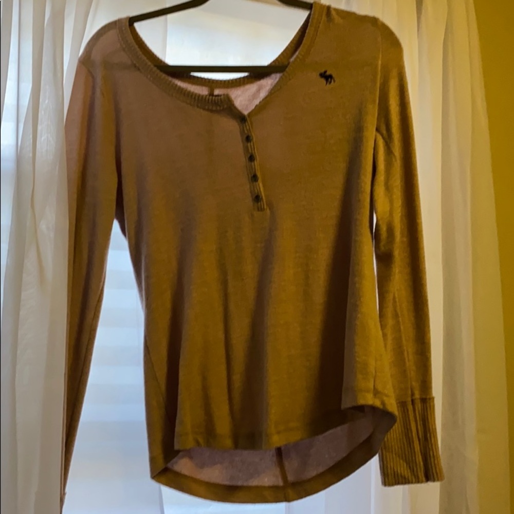 Pink Abercrombie soft long sleeve tee